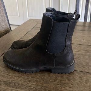 Loft Suede black Chelsea boot women’s size 8